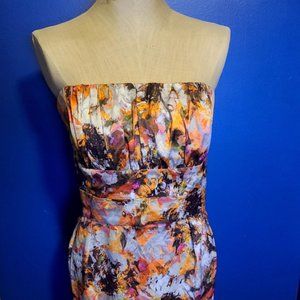 Newport News Surreal & Strapless Dress